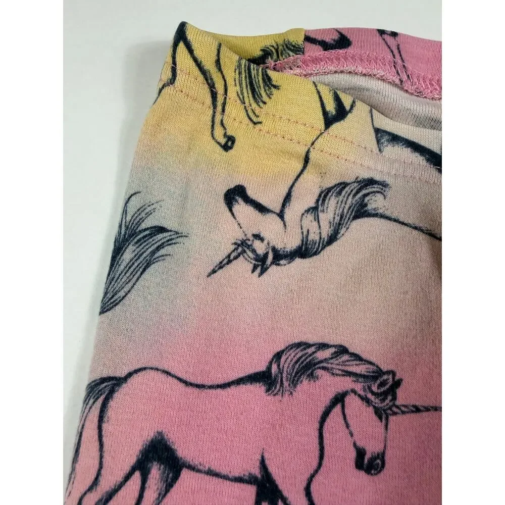 Baby Gap Disney Ariel Pajama Top & Baby Gap Unicorn Pajama Pants Bundle 3 Years